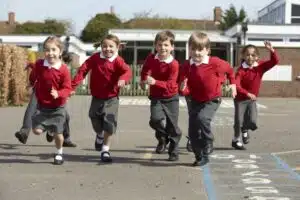 Group of school pupils